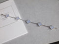 CLOVER BRACELET 5 MOTIF MOP CHALCEDONY