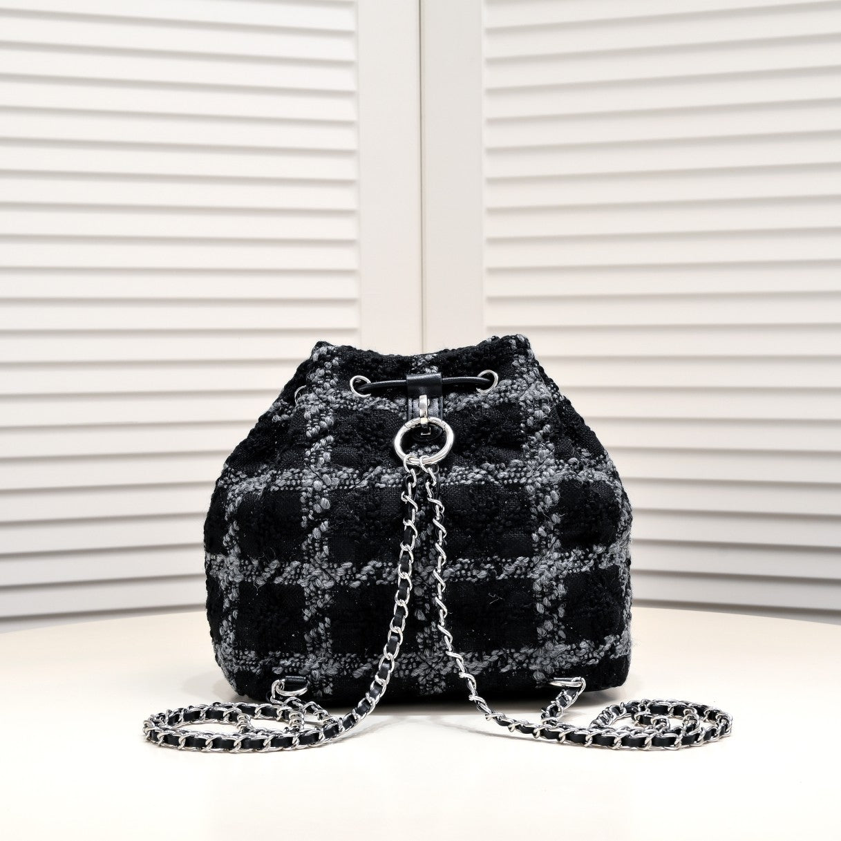 TWEED BACKPACK 8038 BLACK