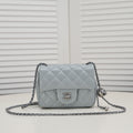 SMALL FLAP BAG 17CM 1786 GREY SILVER