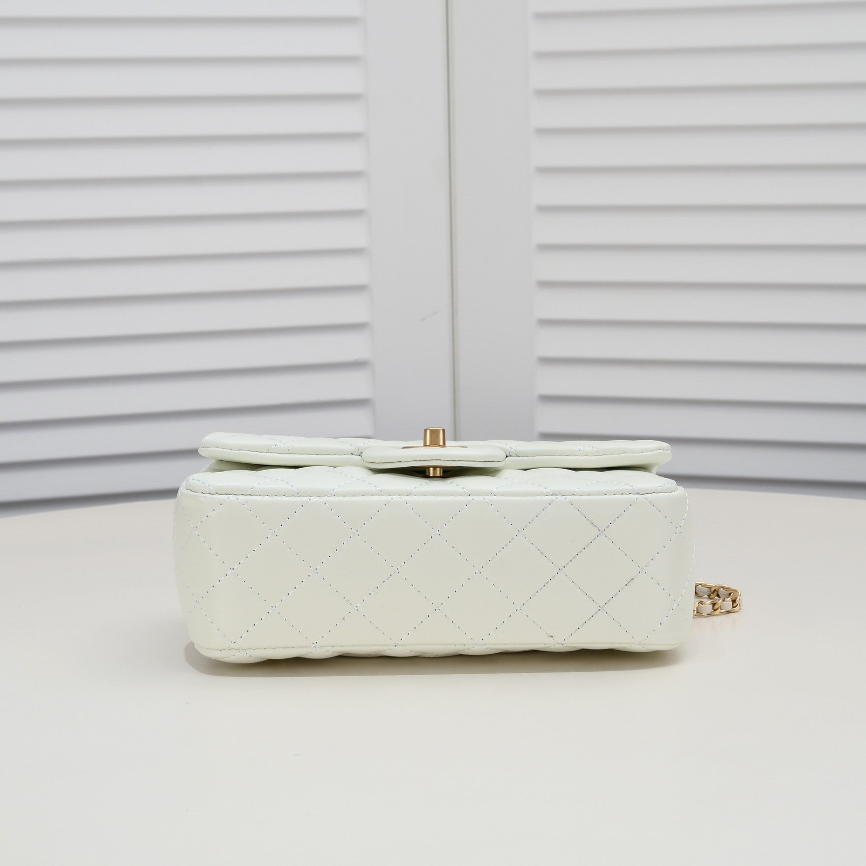 FLAP BAG 20CM 1787 WHITE GOLD