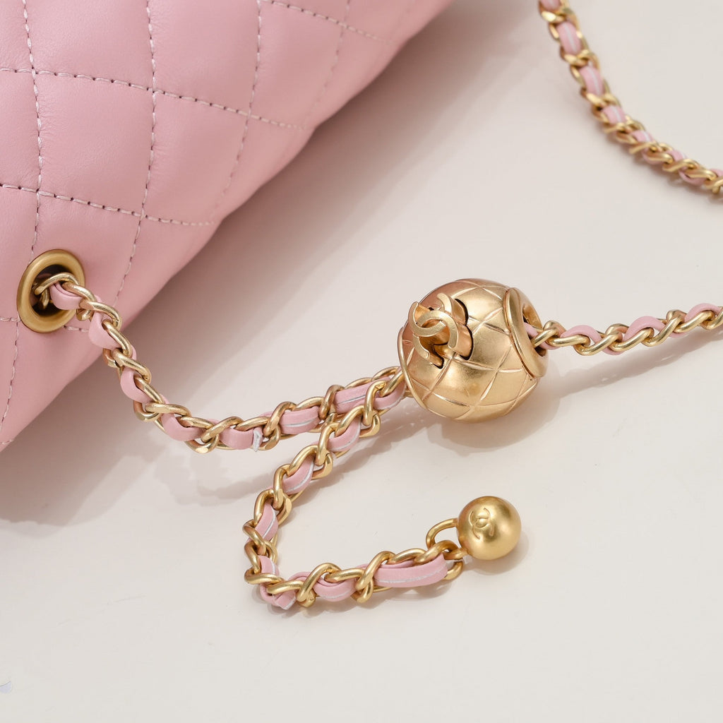 FLAP BAG 20CM 1787 PINK GOLD