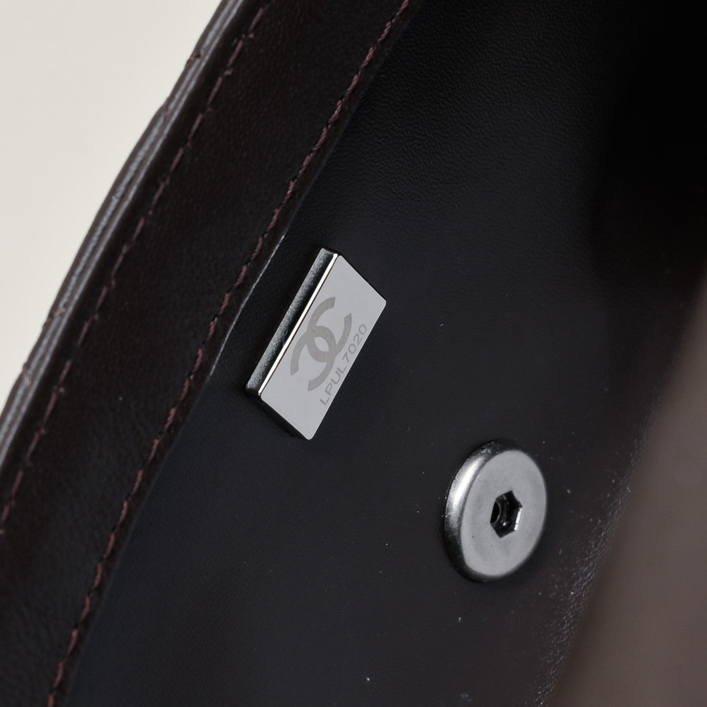 FLAP BAG 20CM 1787 BROWN SILVER