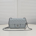 FLAP BAG 20CM 1787 GREY SILVER