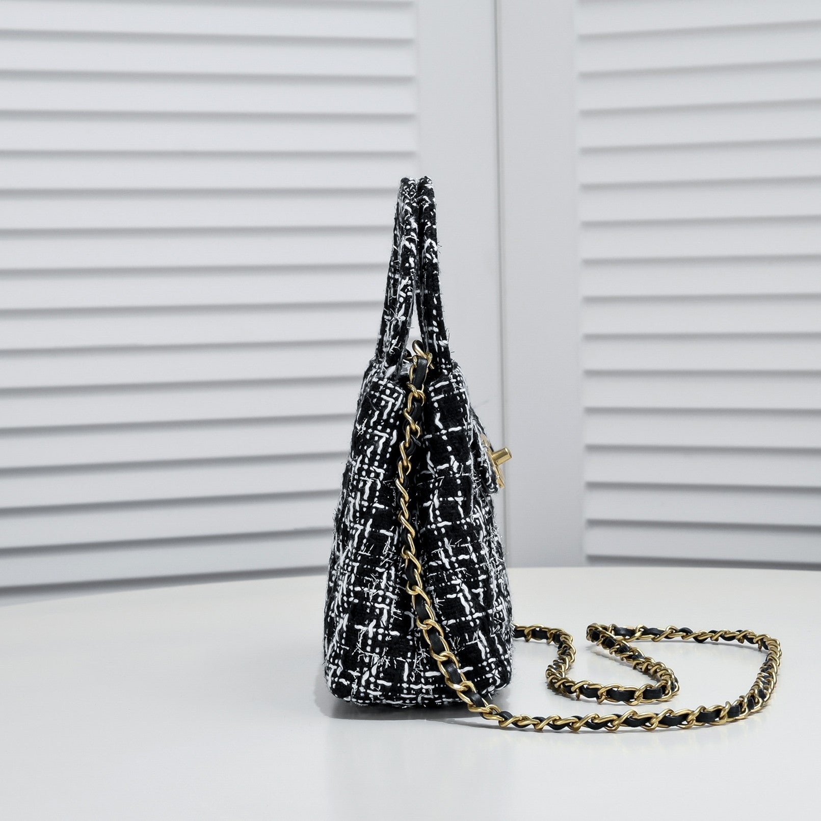 TWEED FABRIC 19CM 6170 BLACK