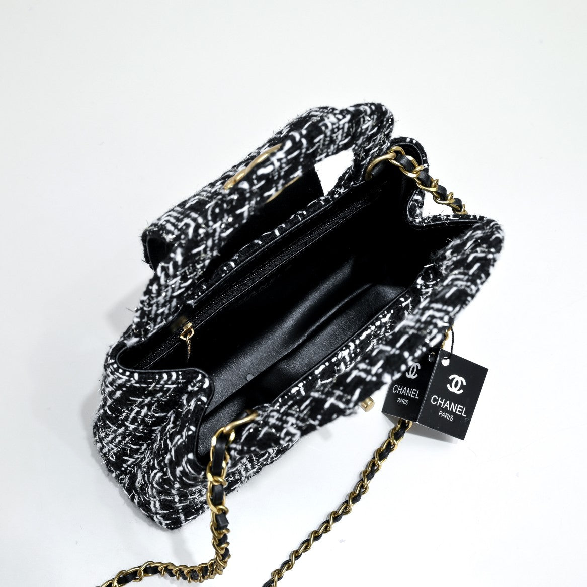 TWEED FABRIC 19CM 6170 BLACK