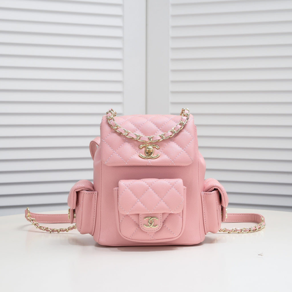 DOUBLE-SHOULDER MINI BACKPACK 9111 PINK