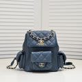 DOUBLE-SHOULDER MINI BACKPACK 9111 NAVY BLUE