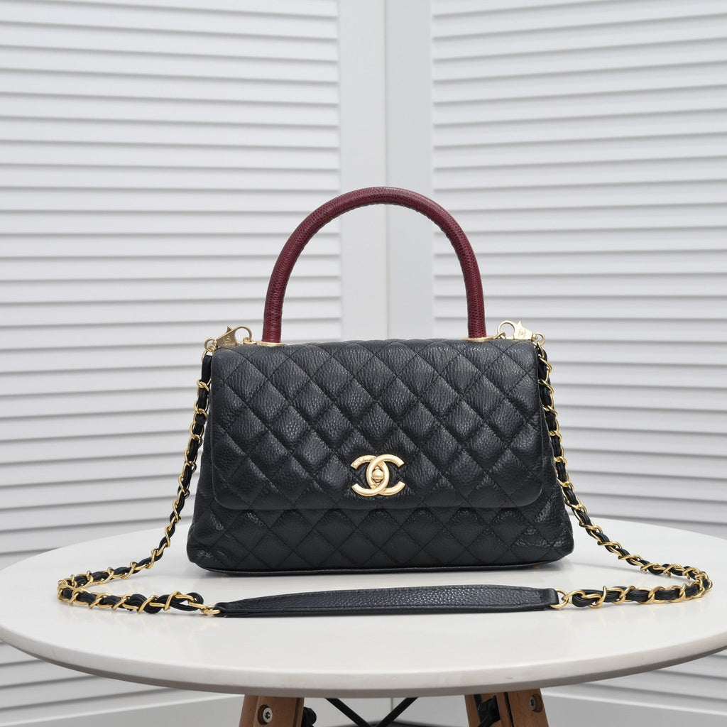 QUILTED CAVIAR 28CM 92992 BLACK