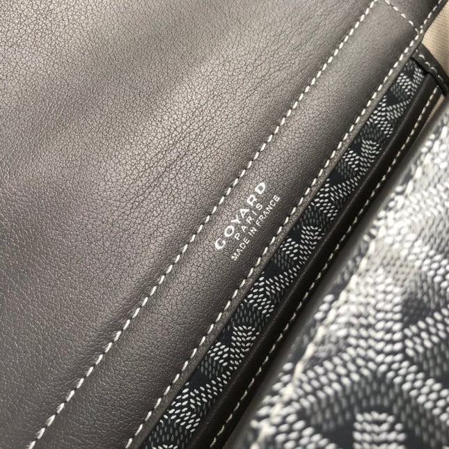 GOYA 26S ROUETTE PM TOTE BAG 30CM IN GRAY CANVAS AND CALFSKIN