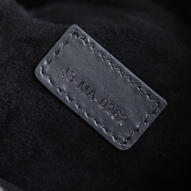 MINI CARO BAG 25 IN BLACK LAMBSKIN