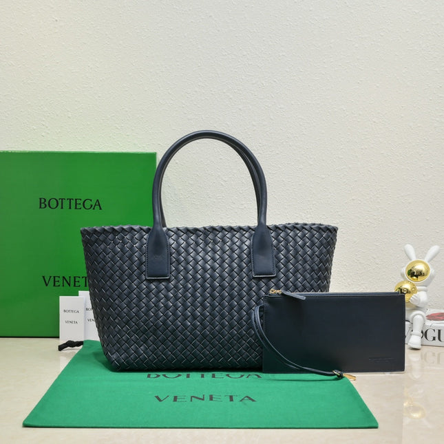 Large Cabat 45cm Navy Blue Lambskin Ghw