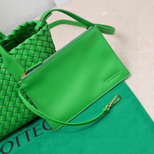 Mini Cabat 20cm Dark Green Lambskin Ghw