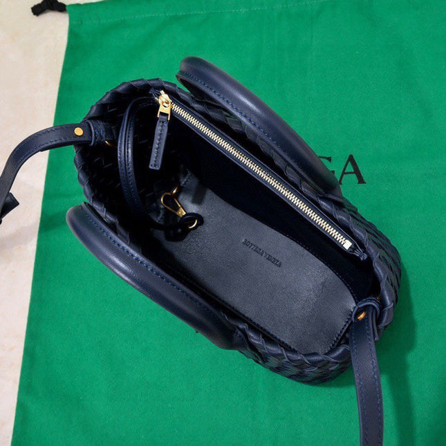 Mini Cabat 20cm Blue Lambskin Ghw