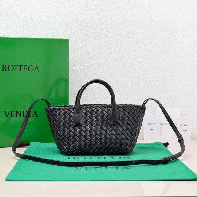 Mini Cabat 20cm Black Lambskin Ghw