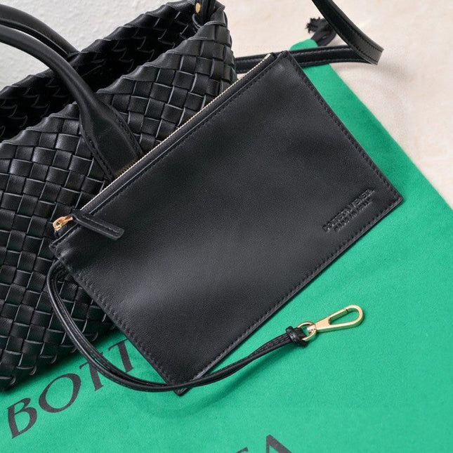 Mini Cabat 20cm Black Lambskin Ghw