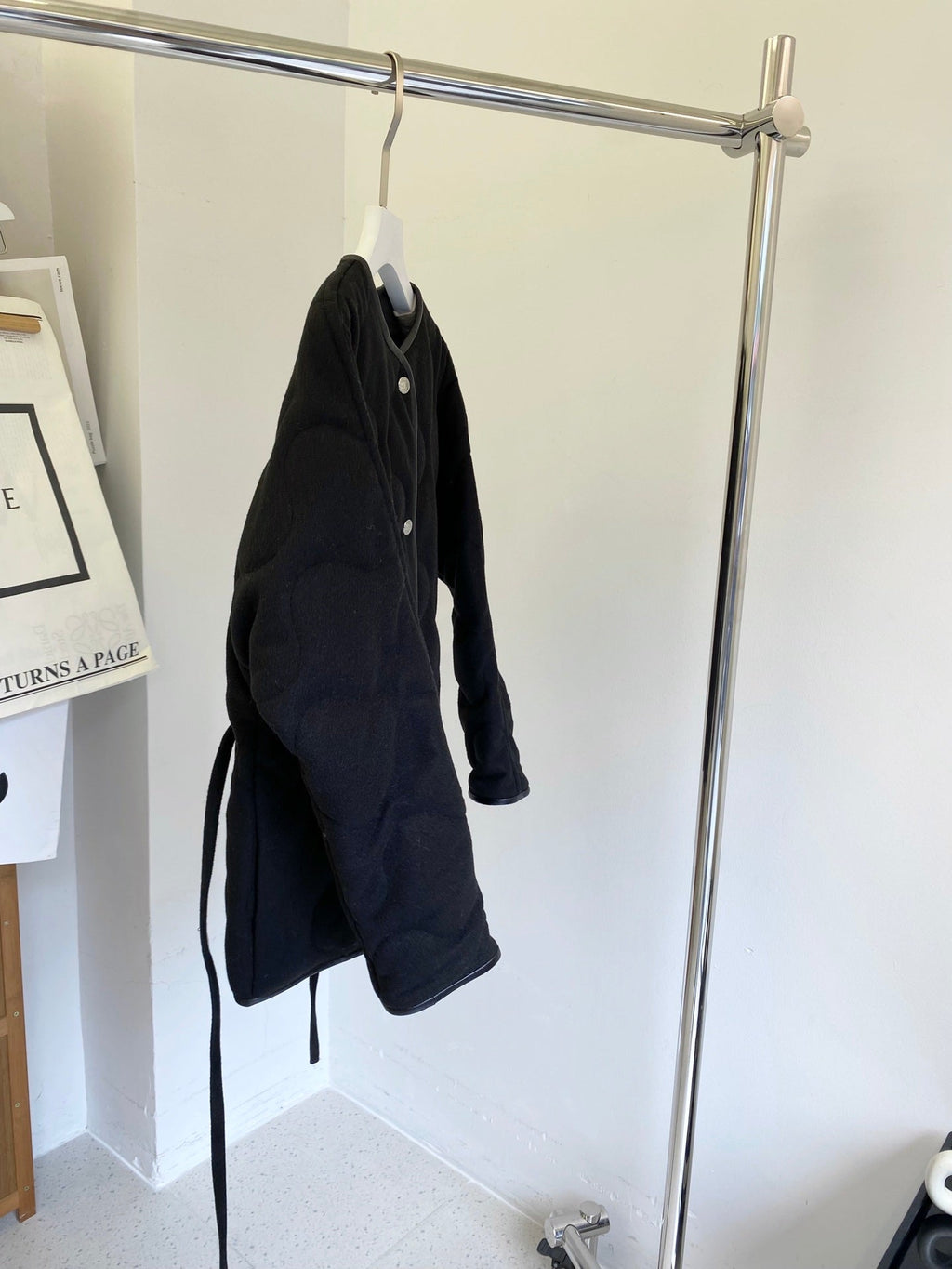 HERMES 25S REVERSIBLE SHORT COTTON COAT 129