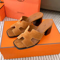 HELIA 60 SANDAL IN BRONZE BROWN SUEDE