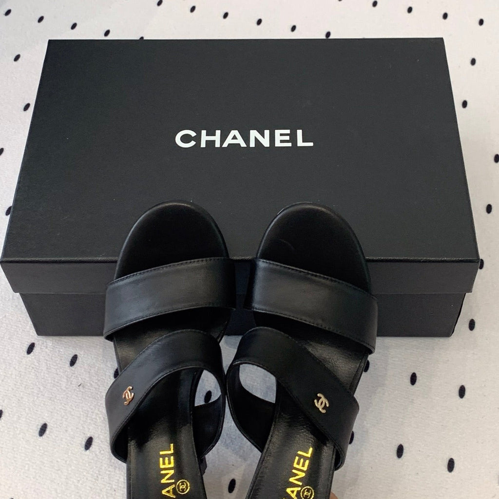 MULES black 1 LAMBSKIN