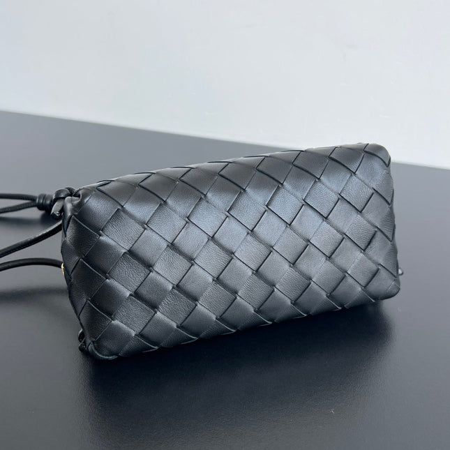 CONCERT POUCH 18 IN BLACK LAMBSKIN