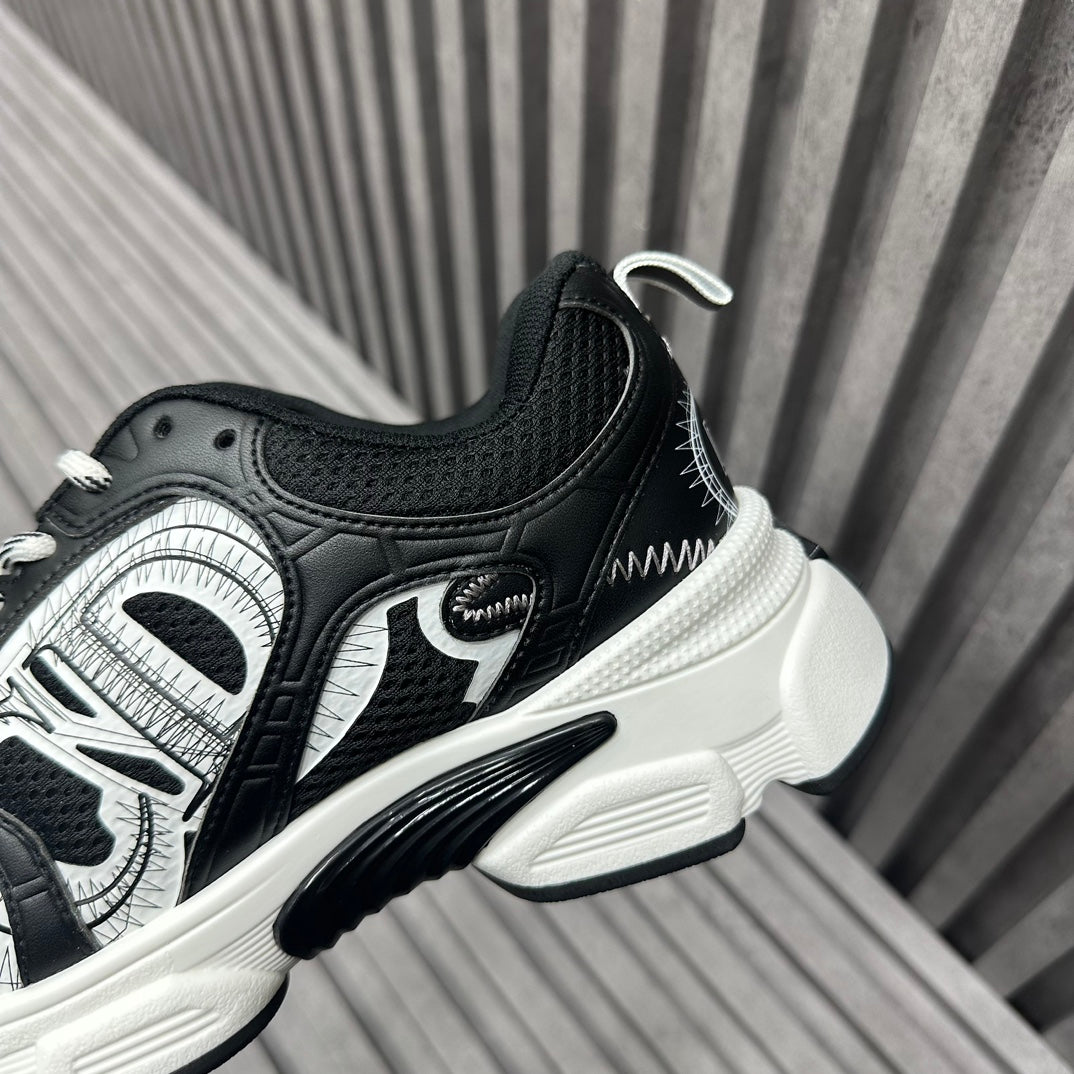 CD CHRONO SNEAKER BLACK CALFSKIN