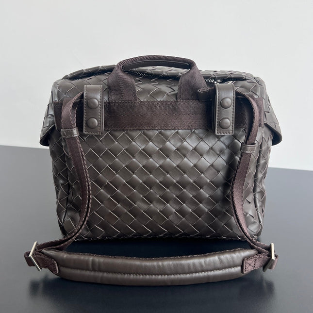 POSTINO BAG 30 IN HICKORY BROWN CALFSKIN