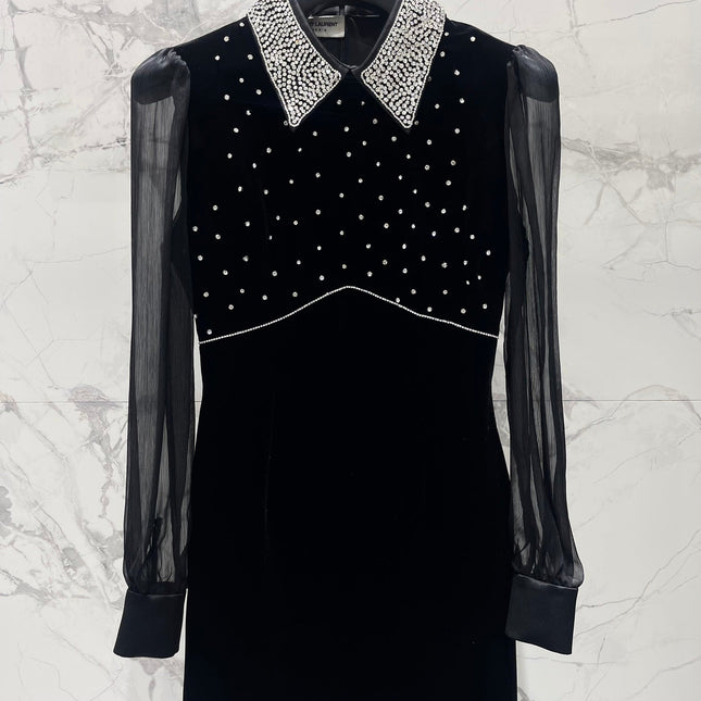 YSL 25S DRESS WITH BEADED DETAILS STYLE 61
