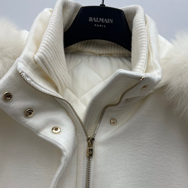 LP 26S FUR-COLLAR KNIT JACKET 472