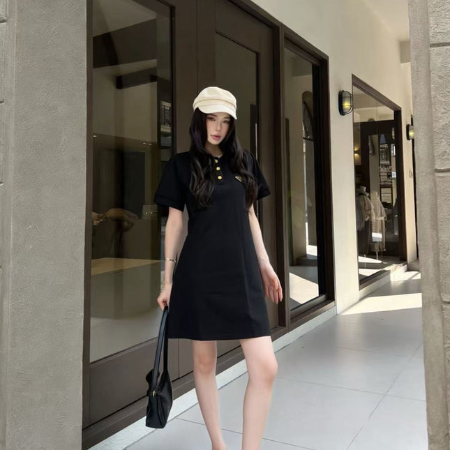 PRADA 26S SHORT-SLEEVE POLO DRESS STYLE 828