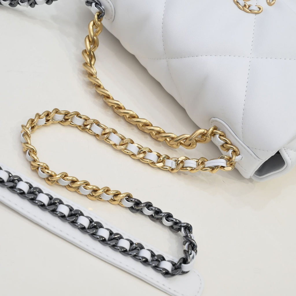 19 FLAP BAG 26CM 9010 WHITE