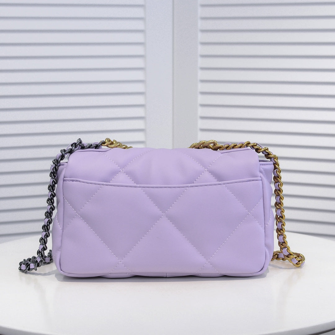 19 FLAP BAG 26CM 9010 PURPLE