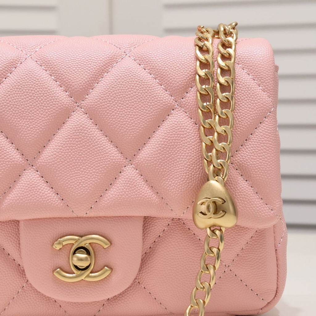 MINI FLAP BAG CAVIAR 20CM 3891 PINK