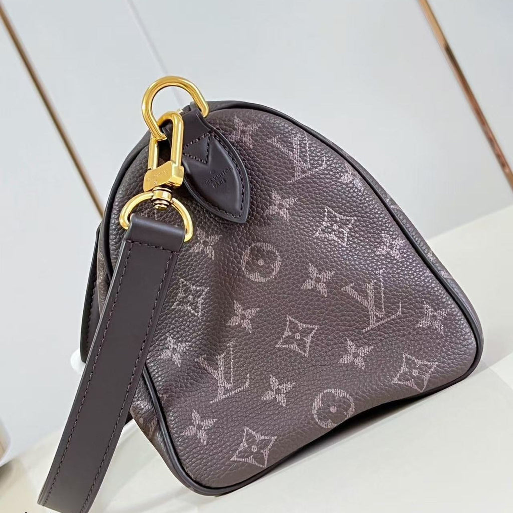 LV SPEEDY P9 BANDOULIERE 25 IN COFFE BEAN CALFSKIN