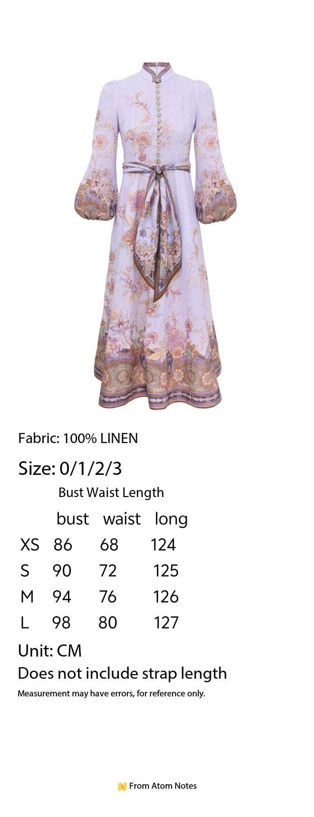 ZIMMERMANN 26S FLORAL RUFFLE SLEEVE MIDI DRESS STYLE 3626