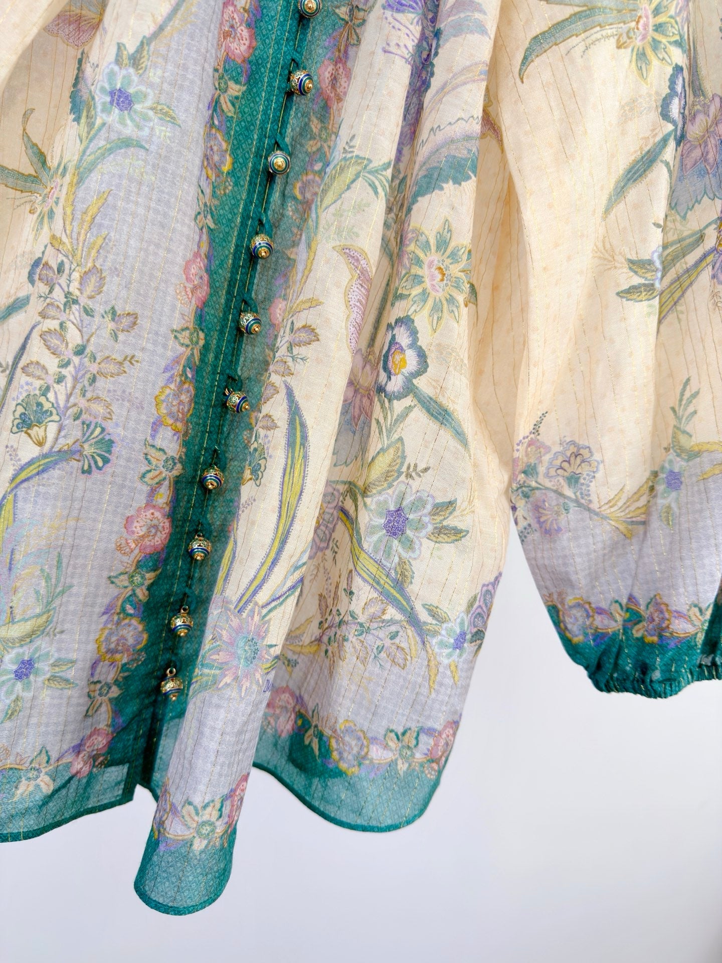 ZIMMERMANN 26 INDRA PRINTED SHIRT AND SHORTS SET STYLE 9626