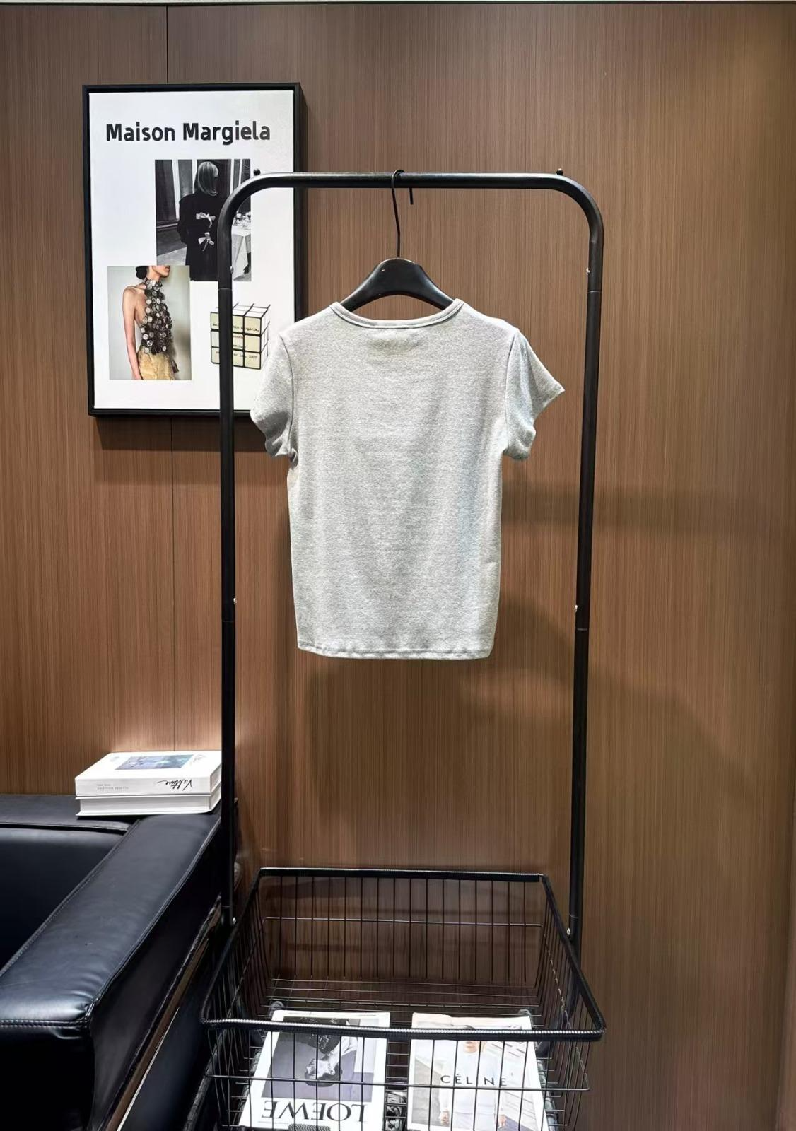 ALEXANDER 26S FITTED T-SHIRT IN CRYSTAL-EMBELLISHED COTTON