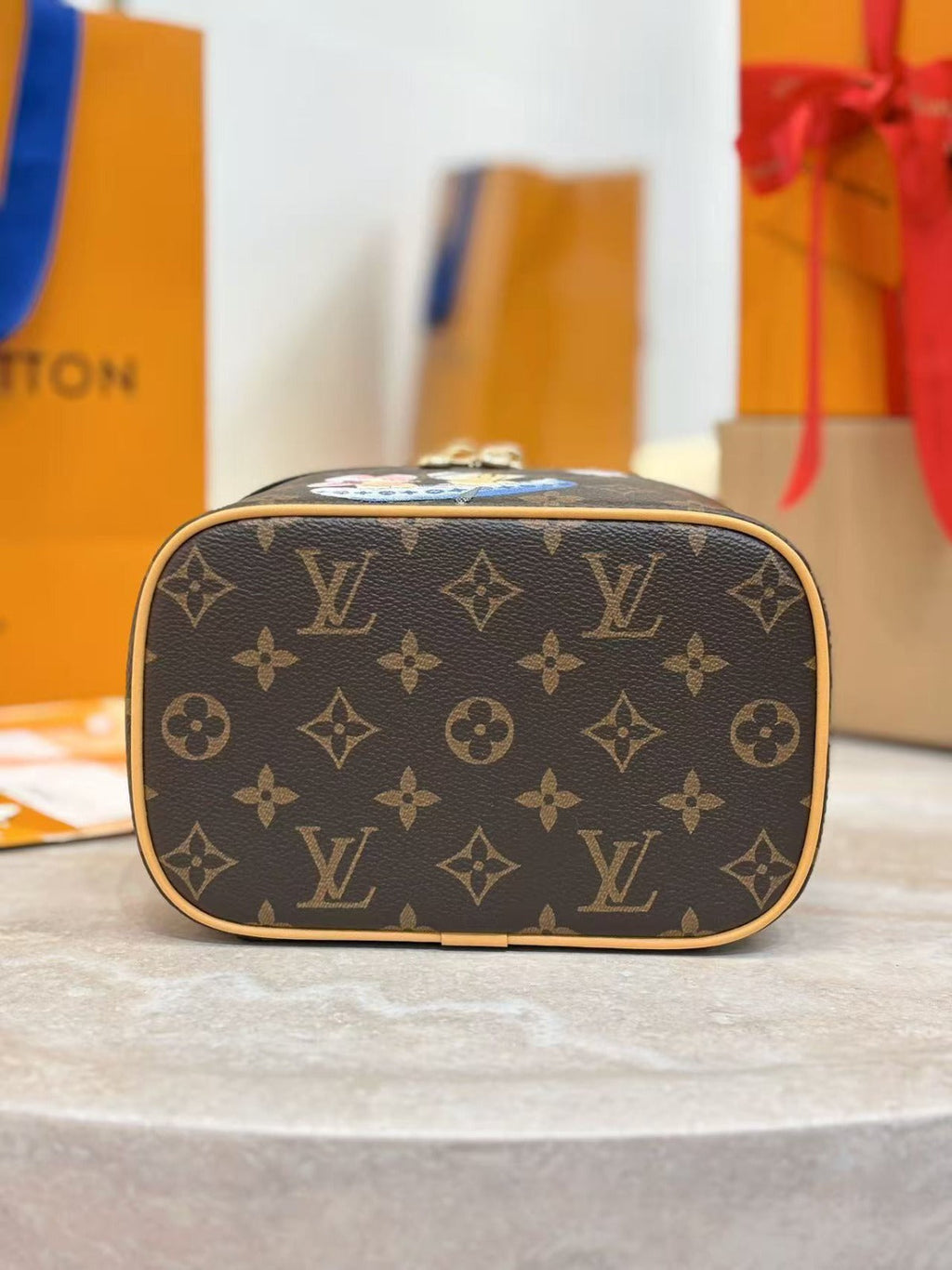 LV MINI VANITY 20 IN BROWN MONOGRAM COATED CANVAS