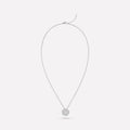 BOUTON DE CAMELIA NECKLACE SILVER DIAMOND