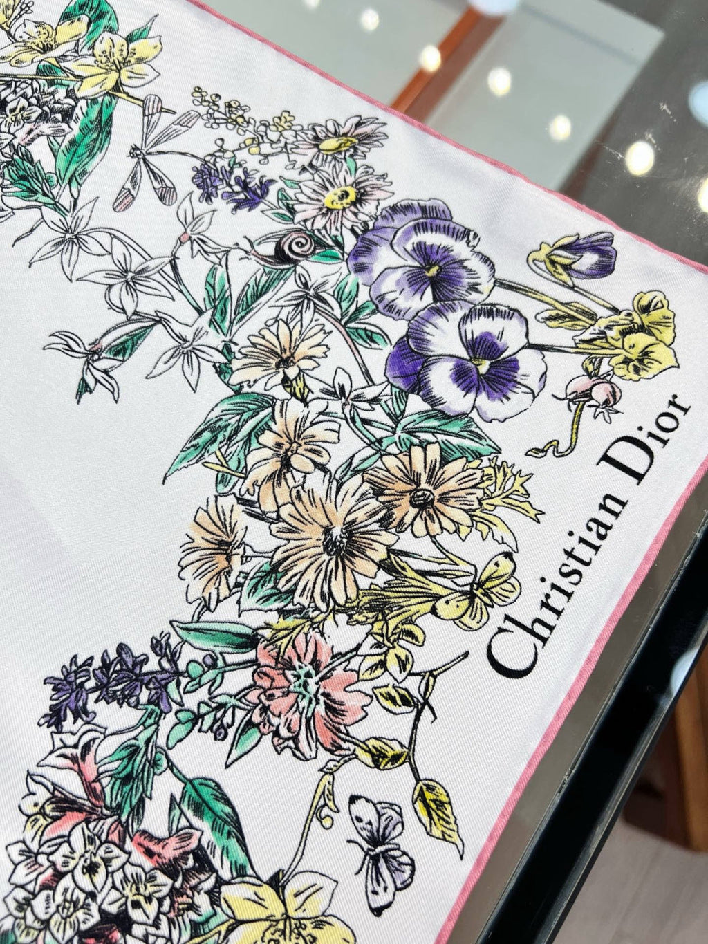 DIOR 26S SCARF 90CM IN SILK 293853