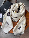 CHANEL 26S SCARF 135 IN CASHMERE AND SILK 306127