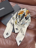 CHANEL 26S SCARF 135 IN CASHMERE AND SILK 309324
