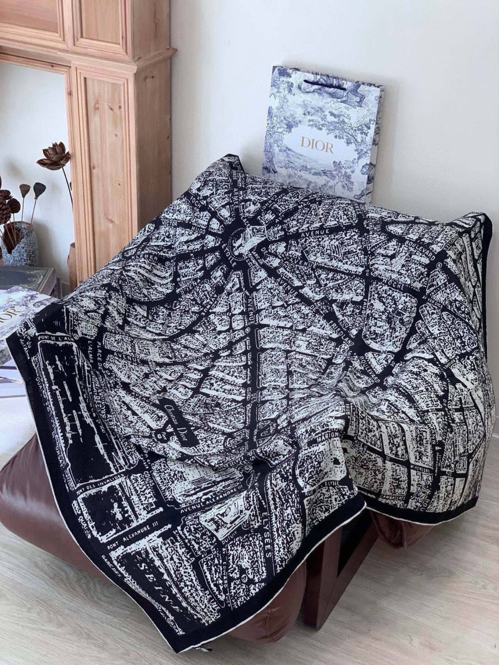 DIOR 26S SCARF 140CM IN SILK 309357