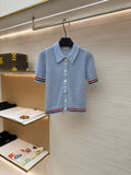 THOM 26S SHORT-SLEEVED KNIT POLO SHIRT STYLE 154