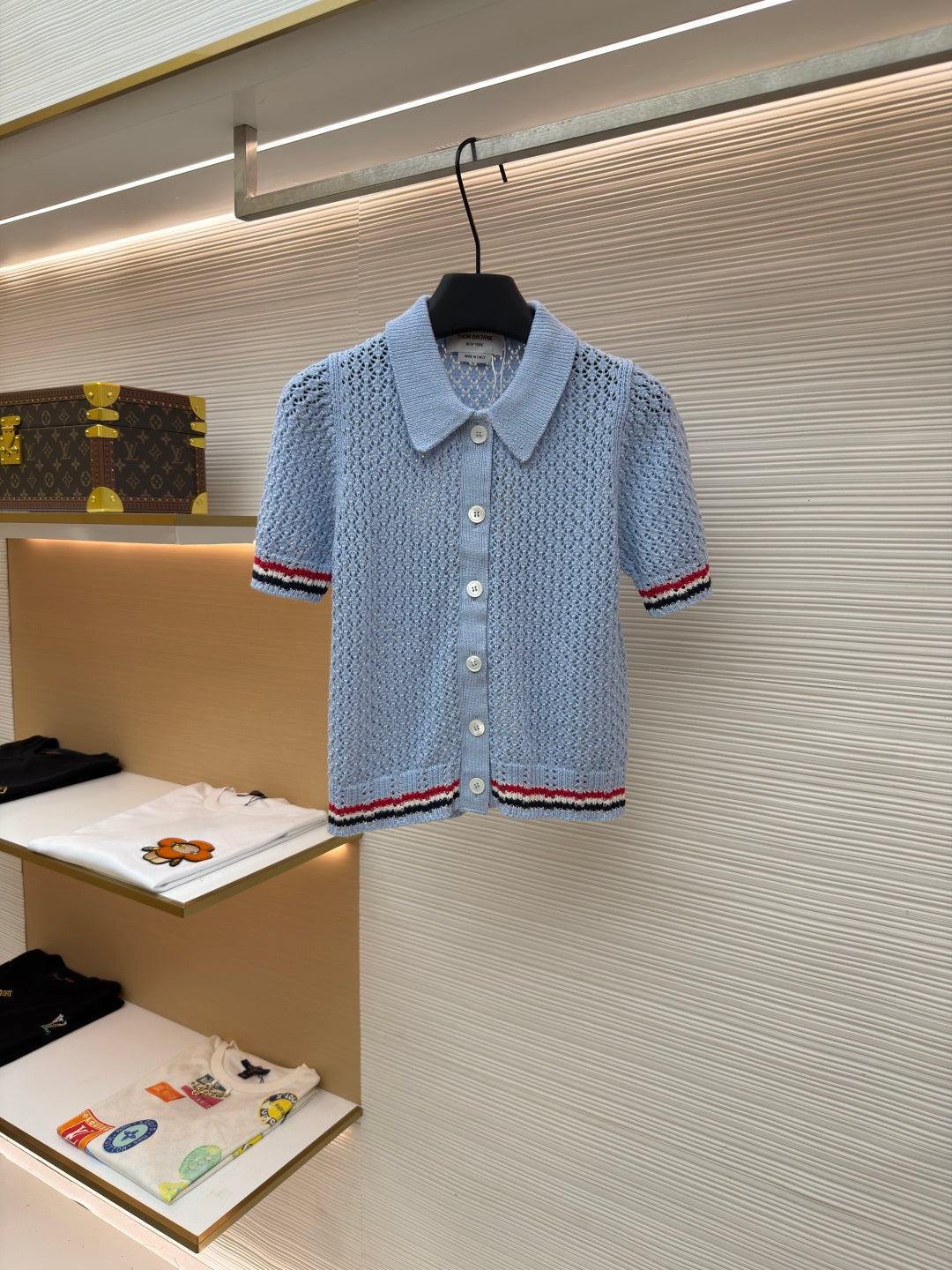 THOM 26S SHORT-SLEEVED KNIT POLO SHIRT STYLE 154