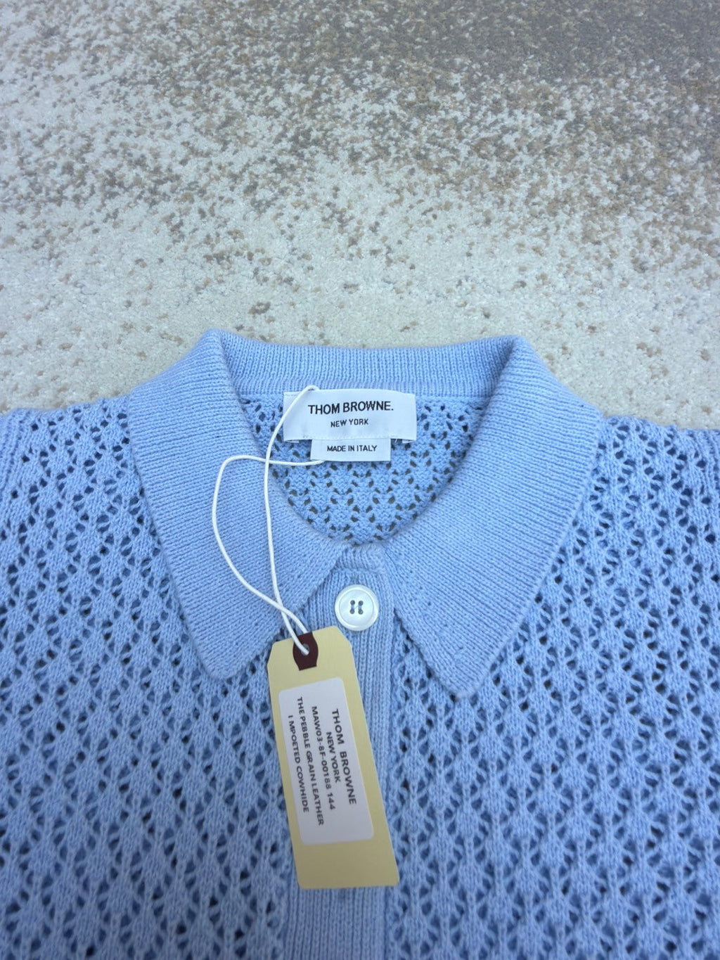 THOM 26S SHORT-SLEEVED KNIT POLO SHIRT STYLE 154