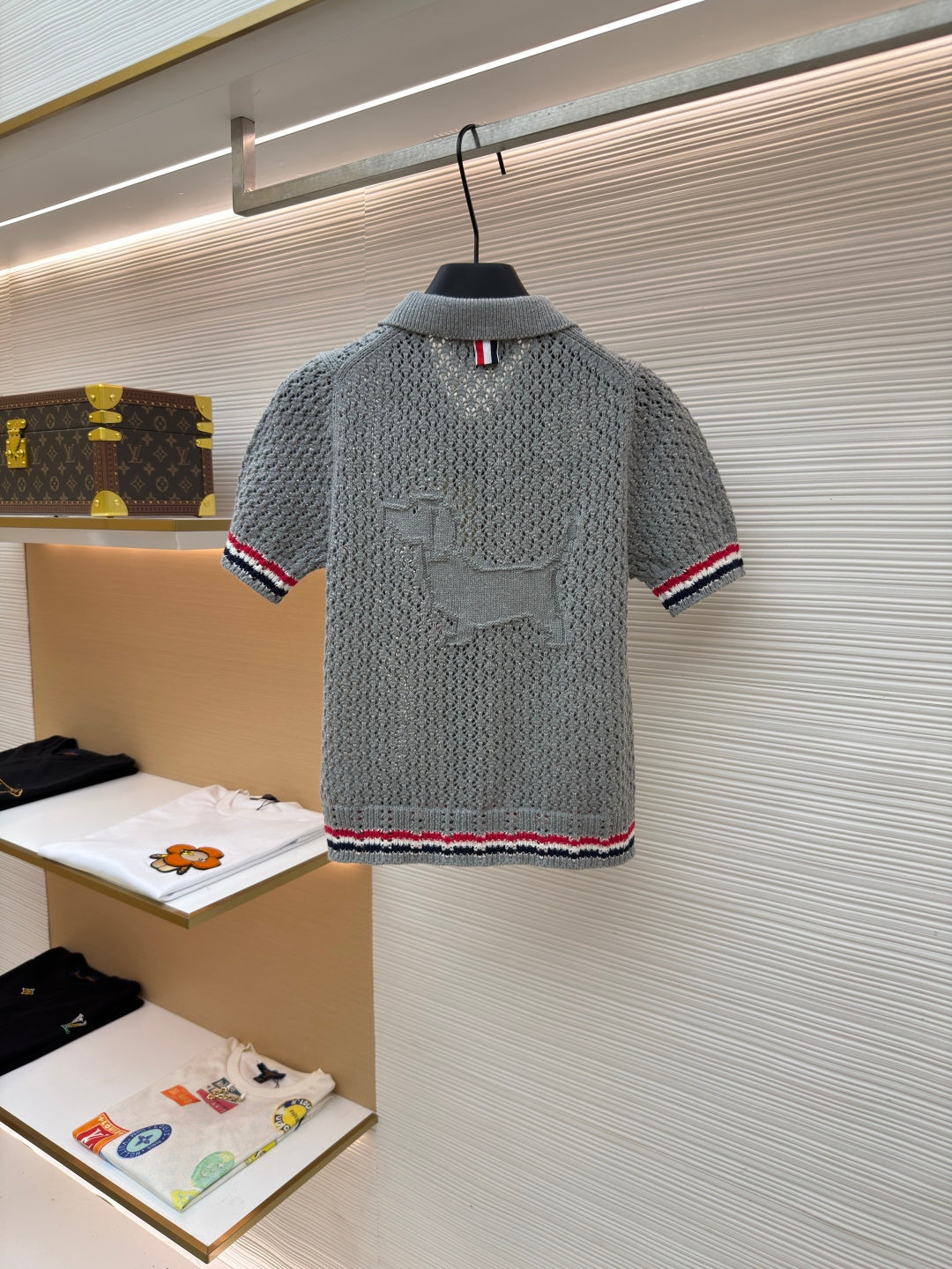 THOM 26S SHORT-SLEEVED KNIT POLO SHIRT STYLE 153