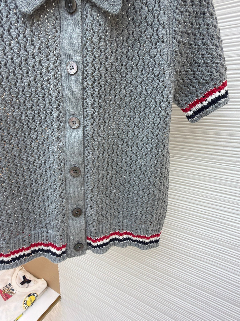 THOM 26S SHORT-SLEEVED KNIT POLO SHIRT STYLE 153