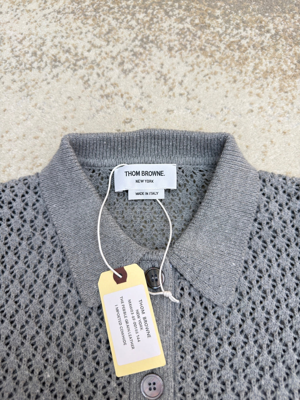 THOM 26S SHORT-SLEEVED KNIT POLO SHIRT STYLE 153