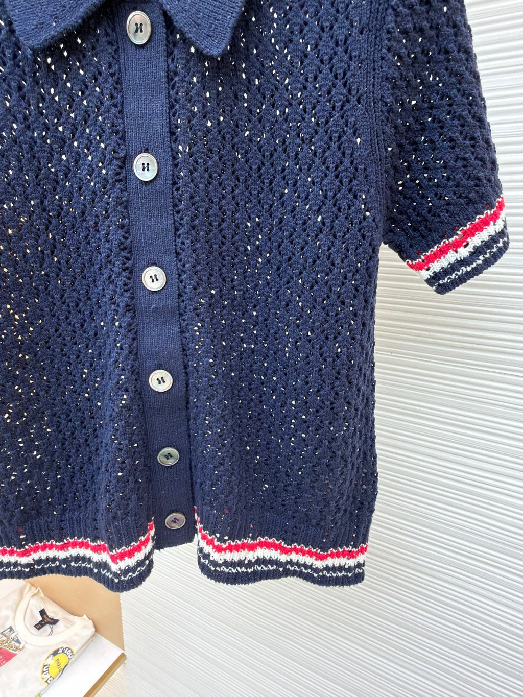 THOM 26S SHORT-SLEEVED KNIT POLO SHIRT STYLE 152