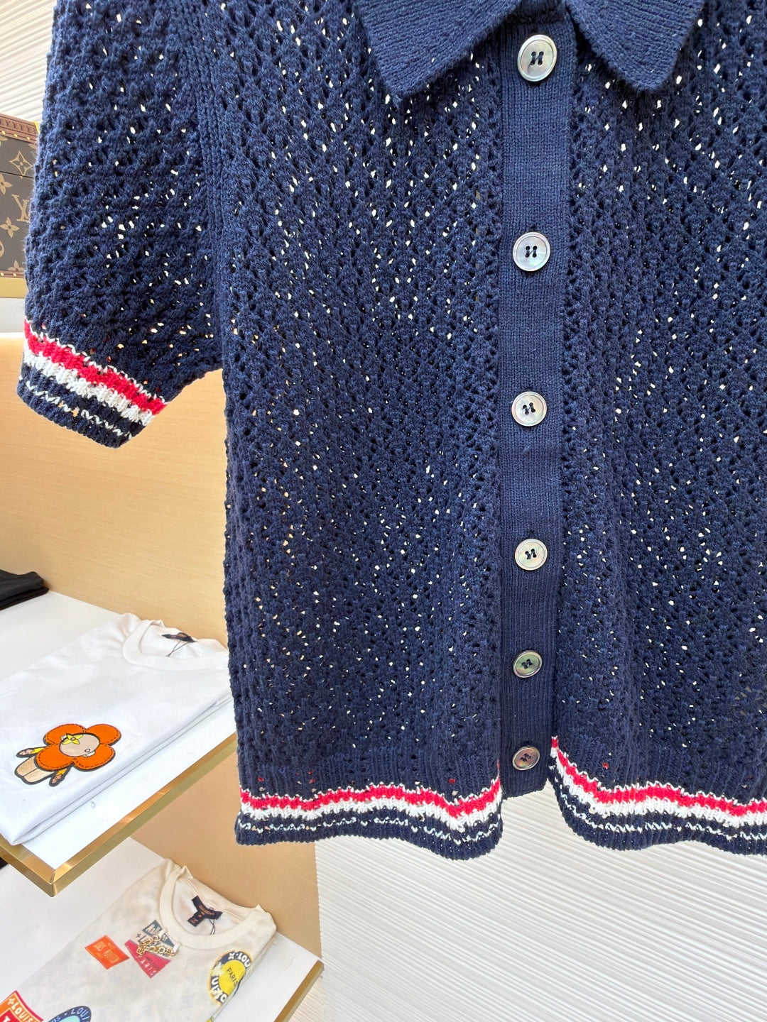 THOM 26S SHORT-SLEEVED KNIT POLO SHIRT STYLE 152