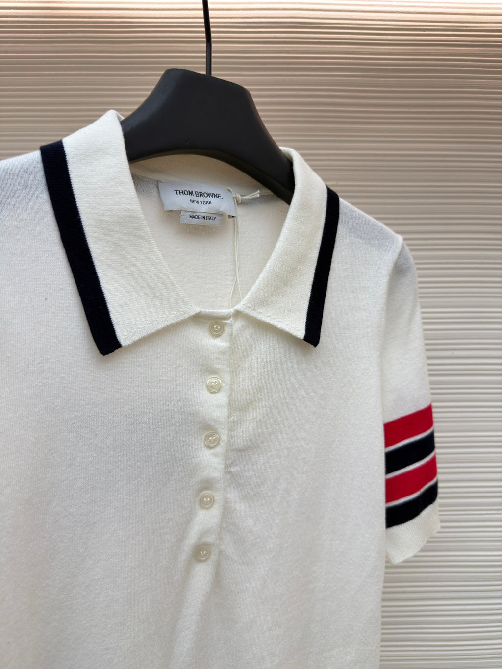 THOM 26S SHORT-SLEEVED KNIT POLO SHIRT STYLE 150